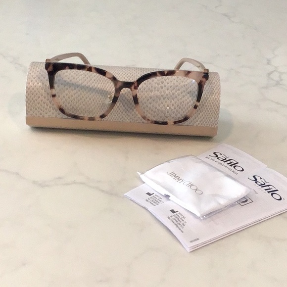 Jimmy Choo JC310/G 00T4 53 Havana Pink Eyeglasses - Picture 7 of 8